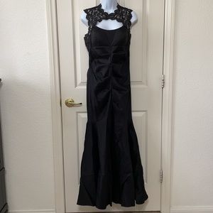 XSCAPE Black Mermaid Dress 10P